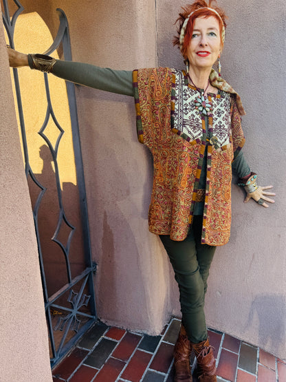 SO VERY KASHMIRI CREWEL UPCYCLED JACKET