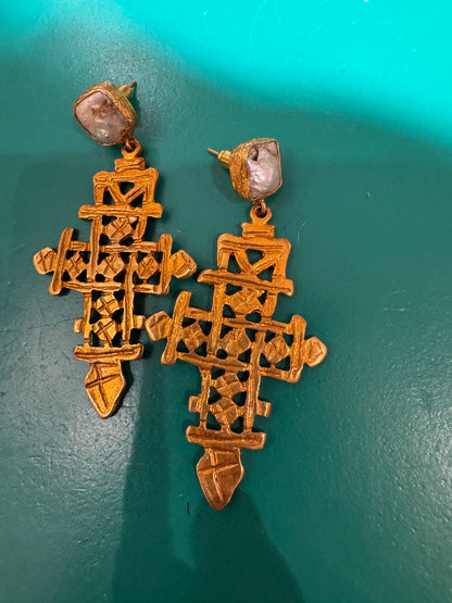 COPTIC CROSS EARRINGS