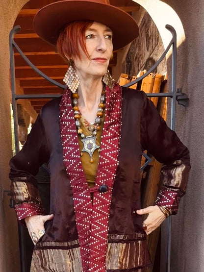 AUBERGINE SWING BLING JACKET