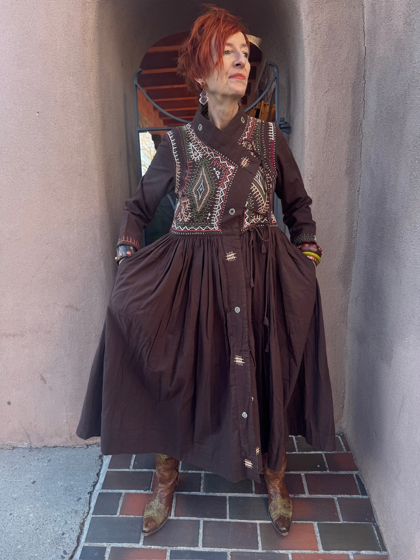 RABARI MAXI COAT DRESS