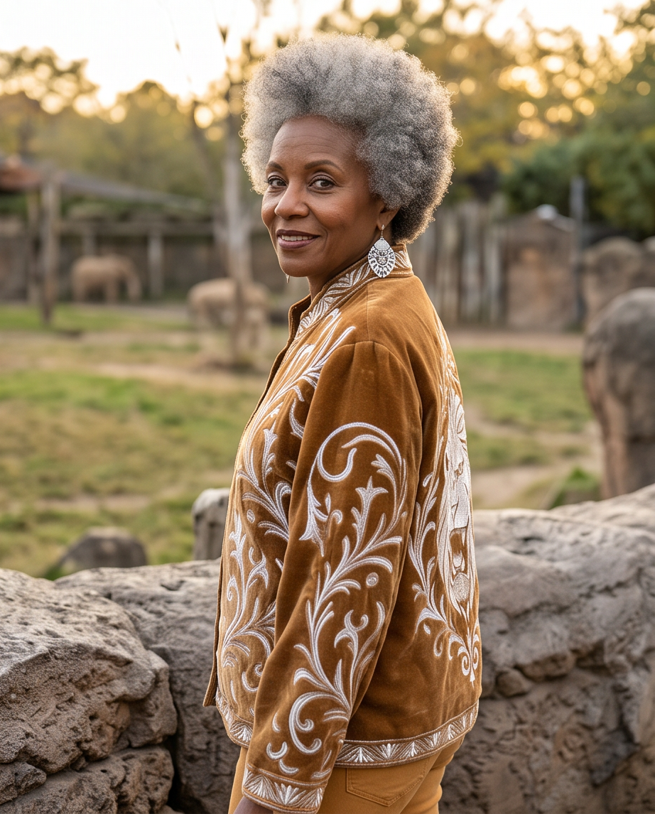 LION QUEEN VELVET JACKET