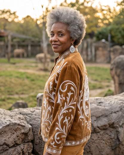 LION QUEEN VELVET JACKET