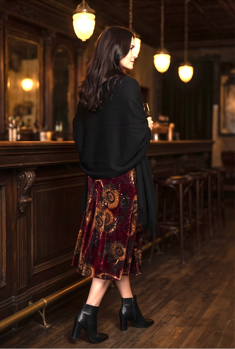 VELVET SLIP DRESS
