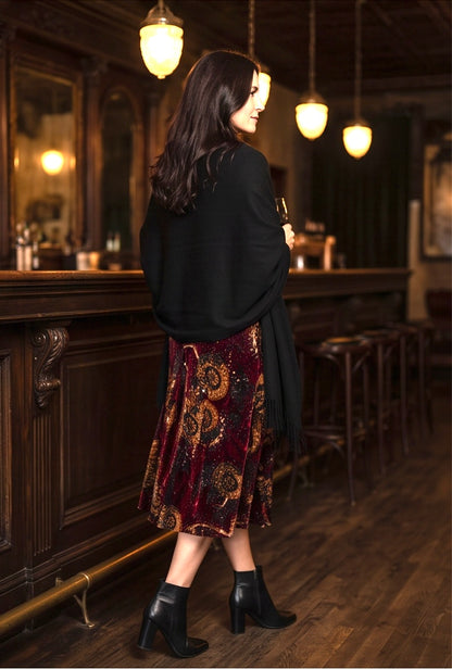VELVET SLIP DRESS