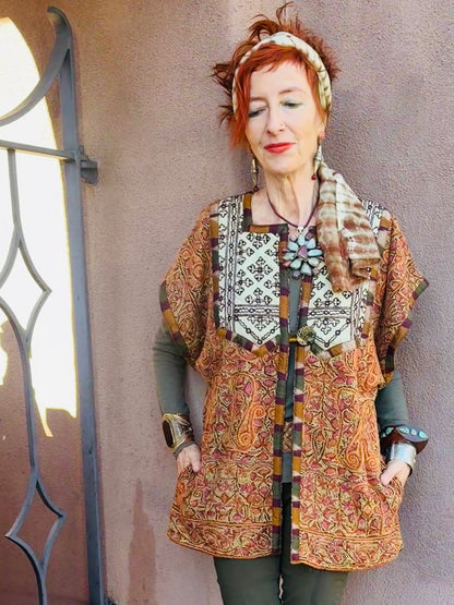 SO VERY KASHMIRI CREWEL UPCYCLED JACKET