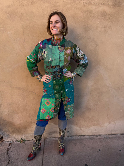 PATCHWORK NEHRU COAT