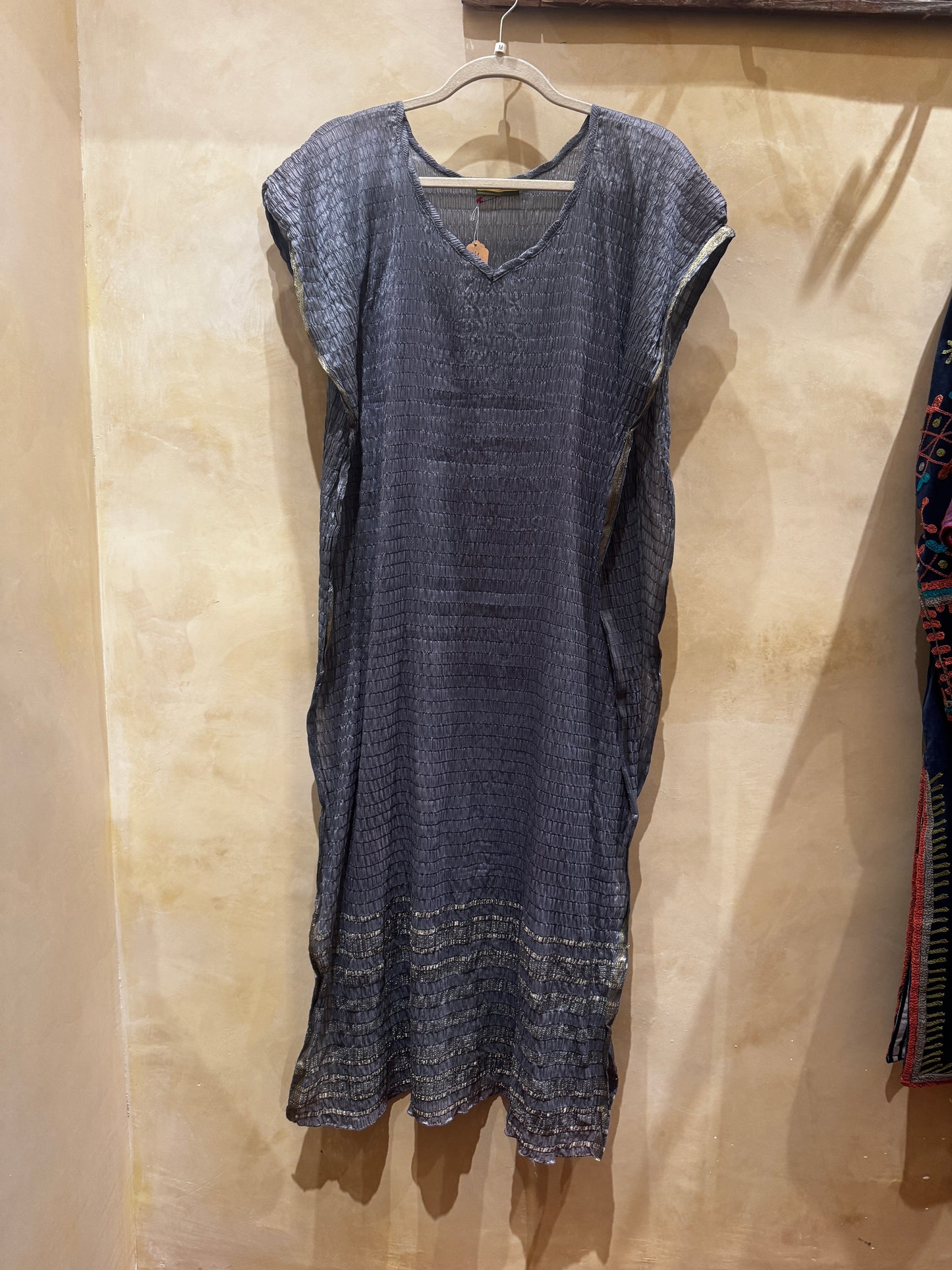 SLATE BLUE SHEATH DRESS