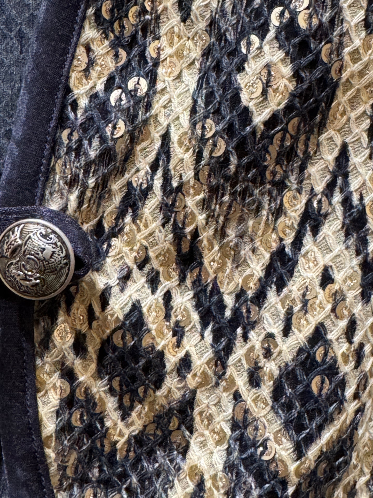 SNAKESKIN SEQUIN BOLERO