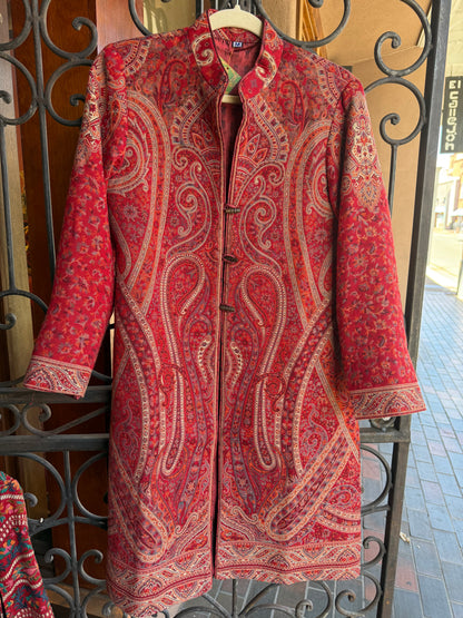 KASHMIRI WOOL BROCADE COAT