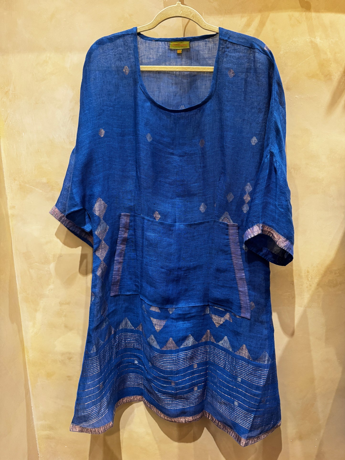 LINEN LINA DRESS HAND LOOMED