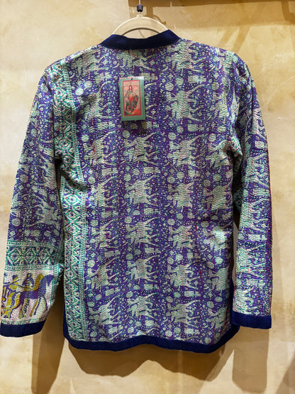 REVERSIBLE QUILTED SILK JACKET FOR ALL SEASONS