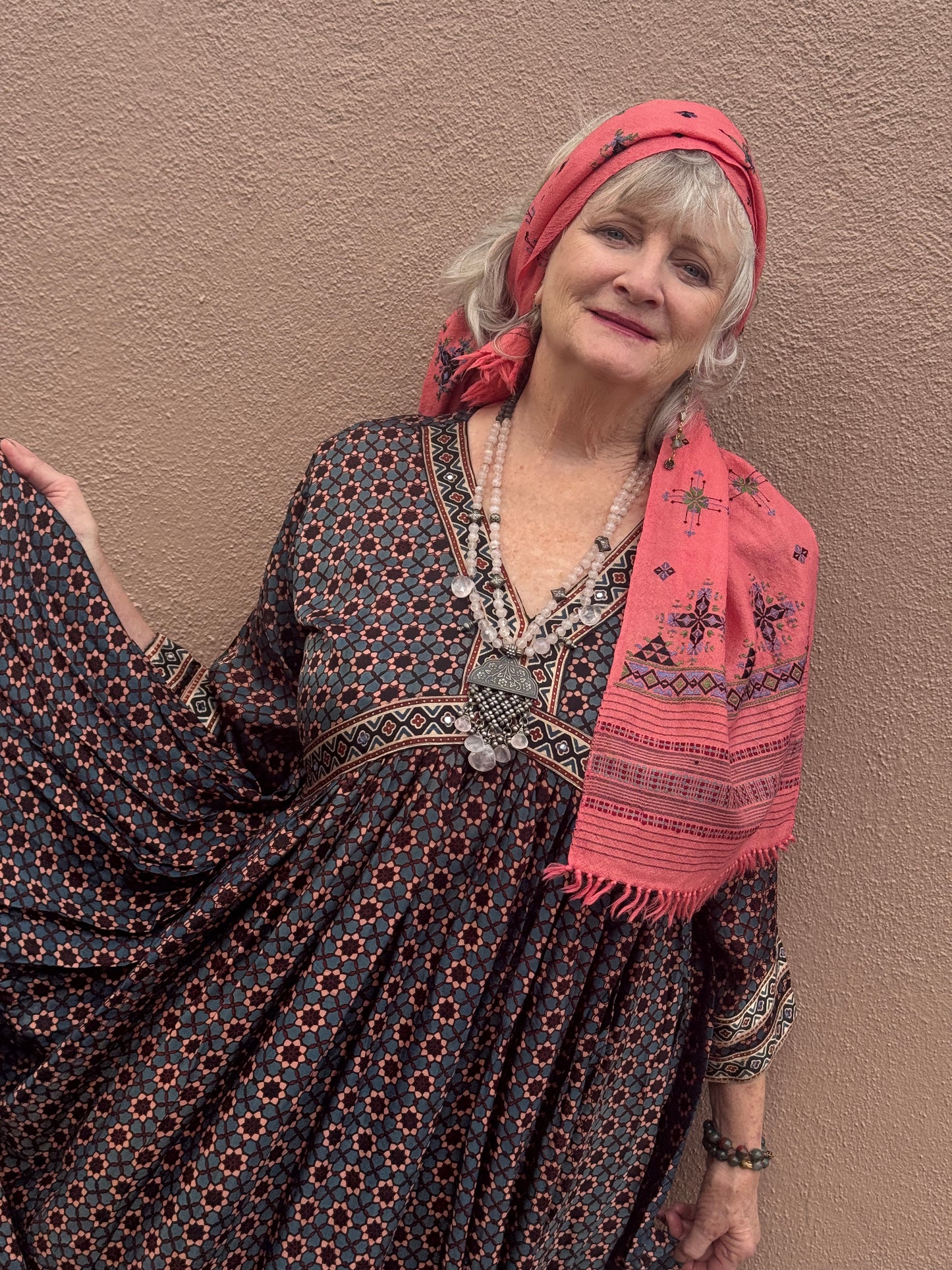 MASTERPIECE SOOF WOOL SCARF HANDLOOM HANDSPUN HAND EMBROIDERED