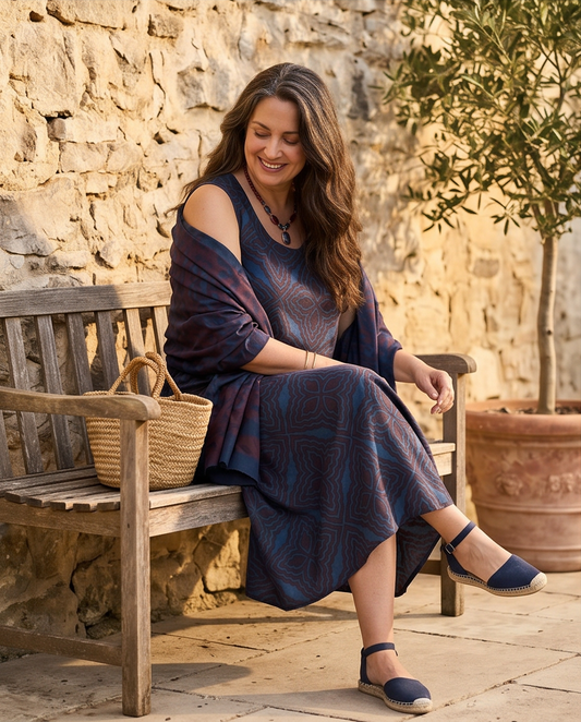 DEEP INDIGO SLIP DRESS