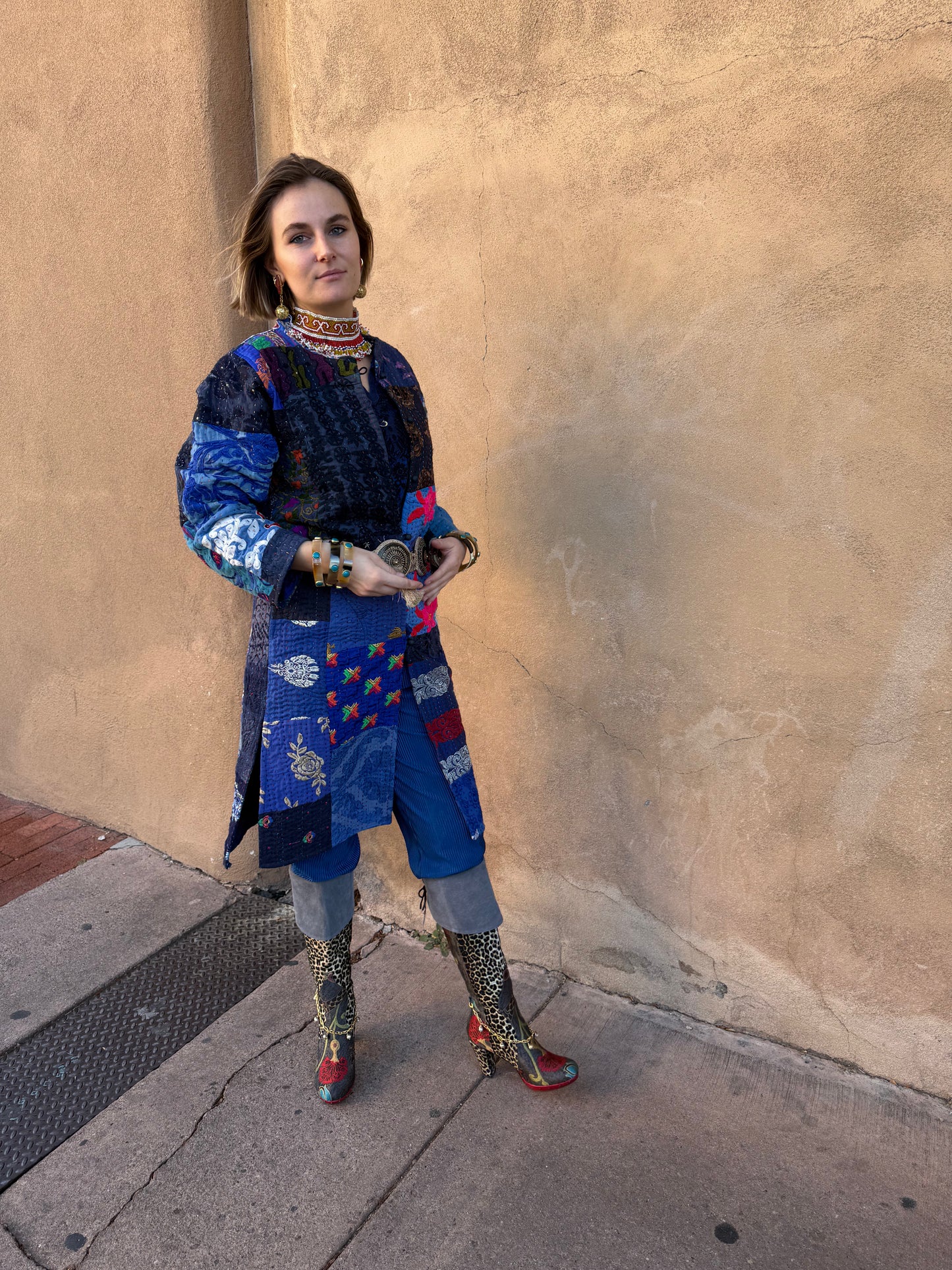 PATCHWORK NEHRU COAT