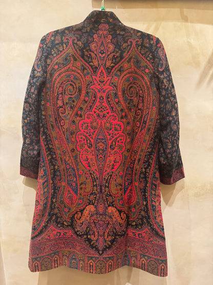 WINTER PAISLEY KASHMIRI  BROCADE NEHRU COAT