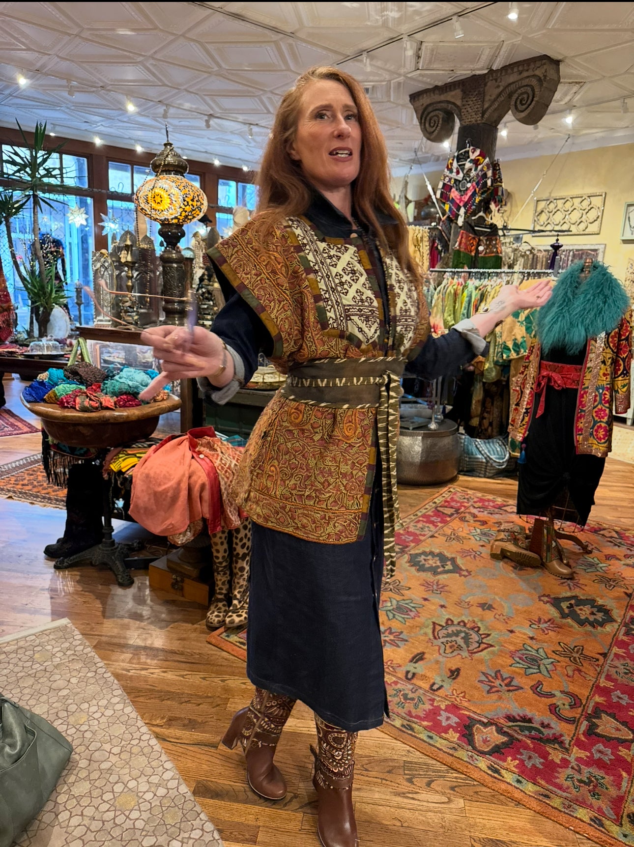 SO VERY KASHMIRI CREWEL UPCYCLED JACKET