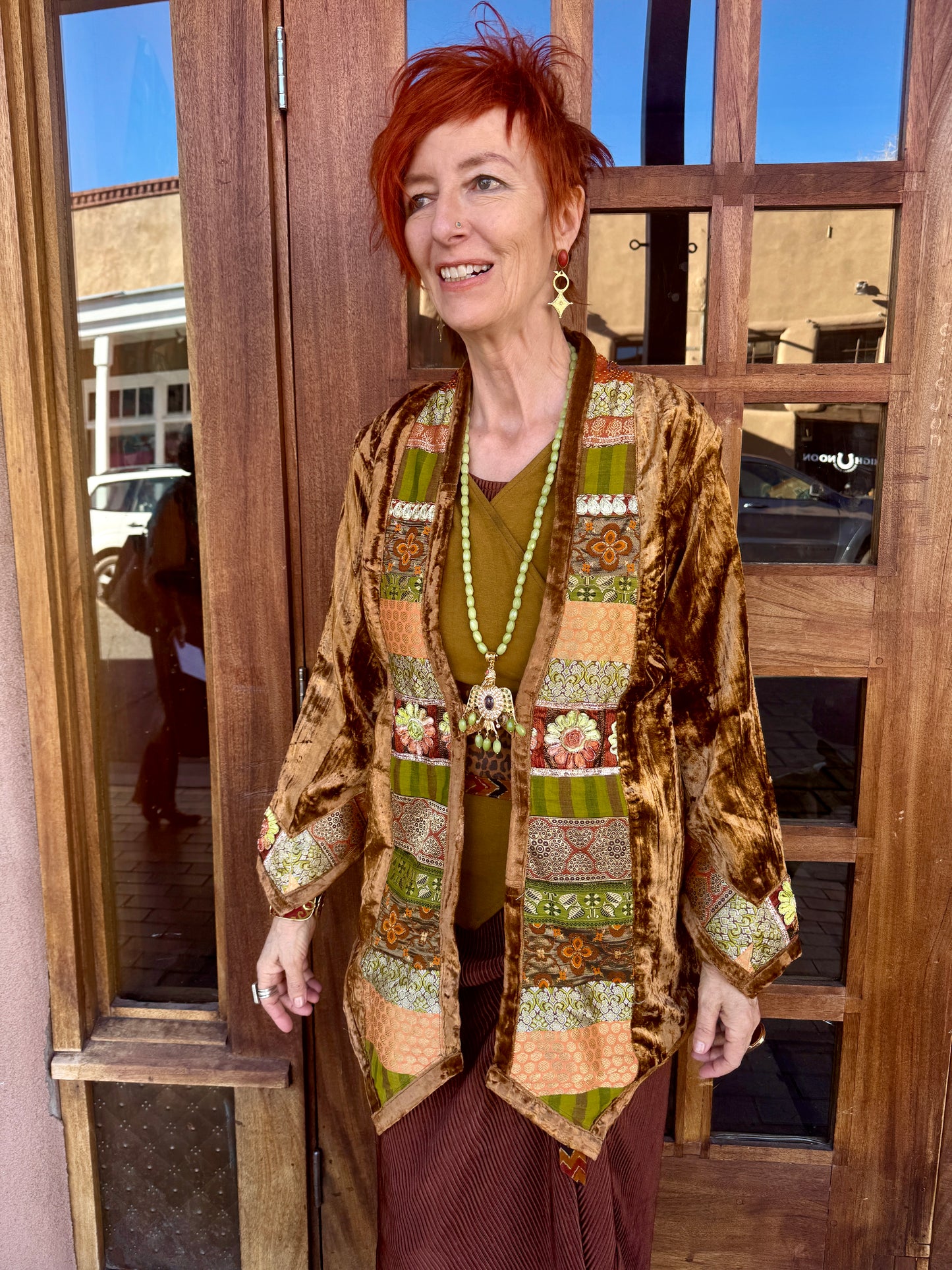 AUTUMN CRUSHED VELVET BLAZER