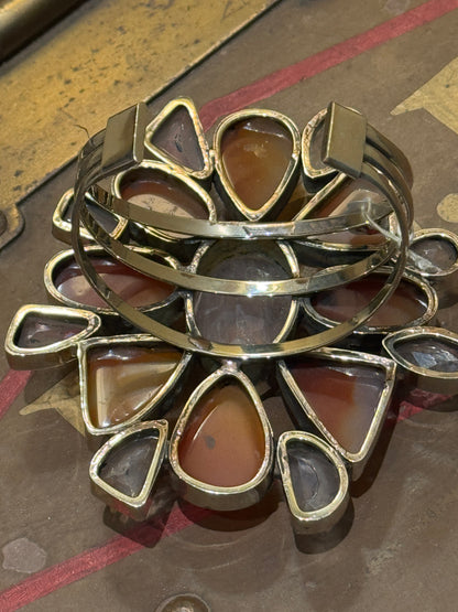 MAMMOTH GEMSTONE MOSAIC CUFFS