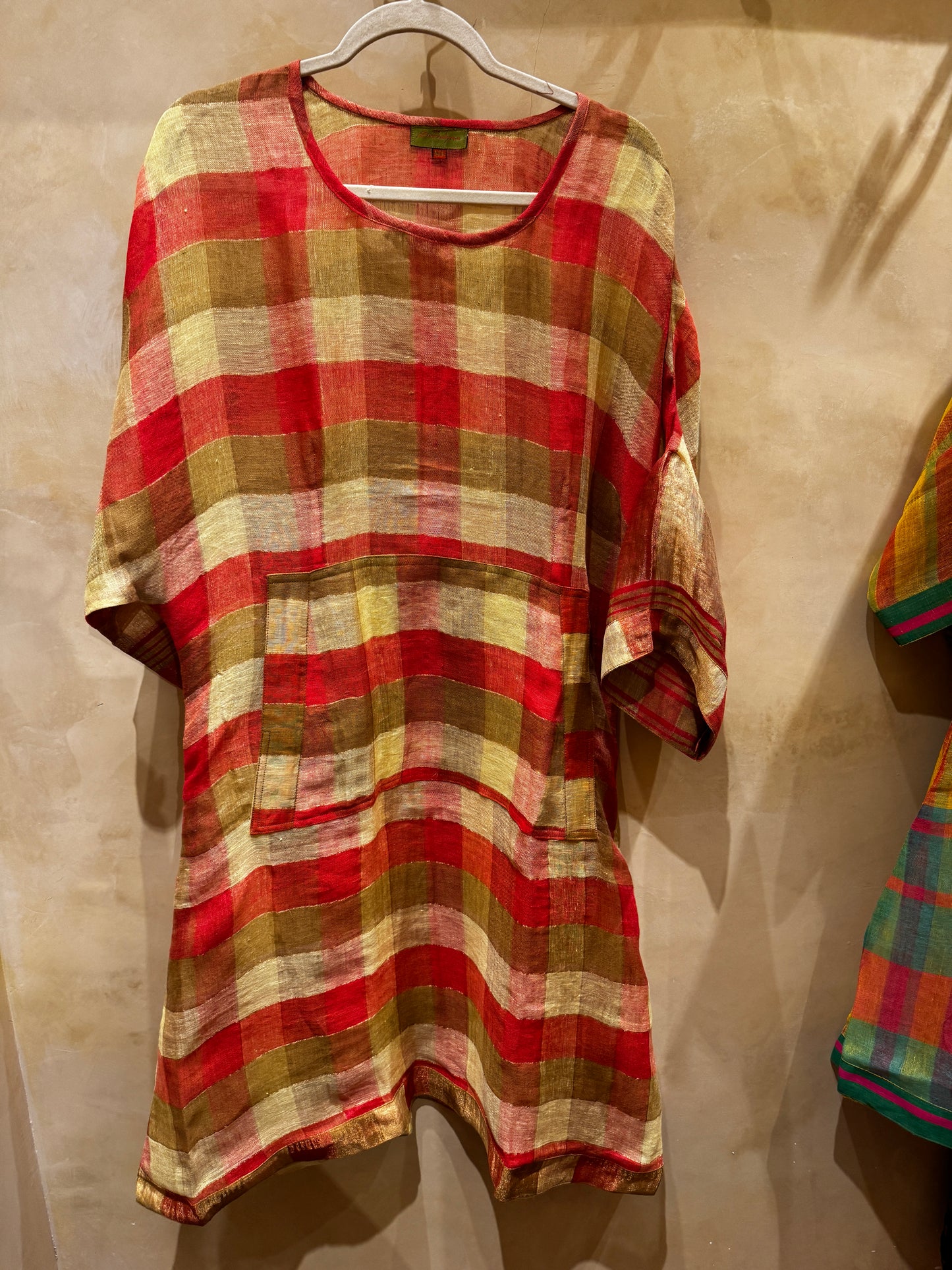 LINEN LINA DRESS HAND LOOMED