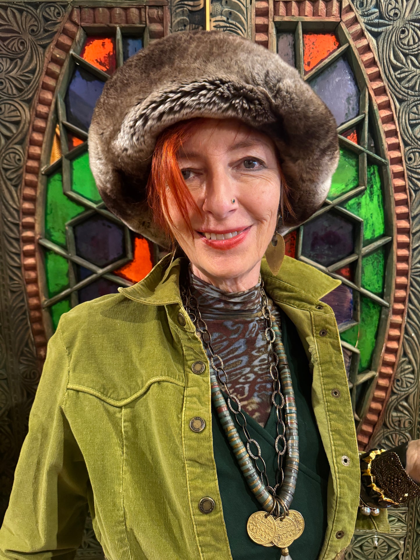 CHINCHILLA SNAKE VINTAGE BUCKET HAT