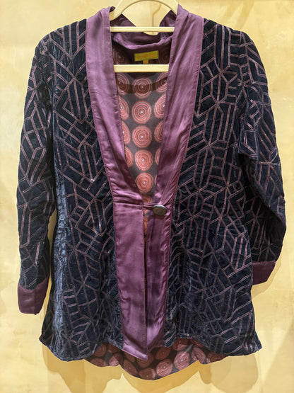 VELUXE MIDNIGHT BLUE SWING JACKET