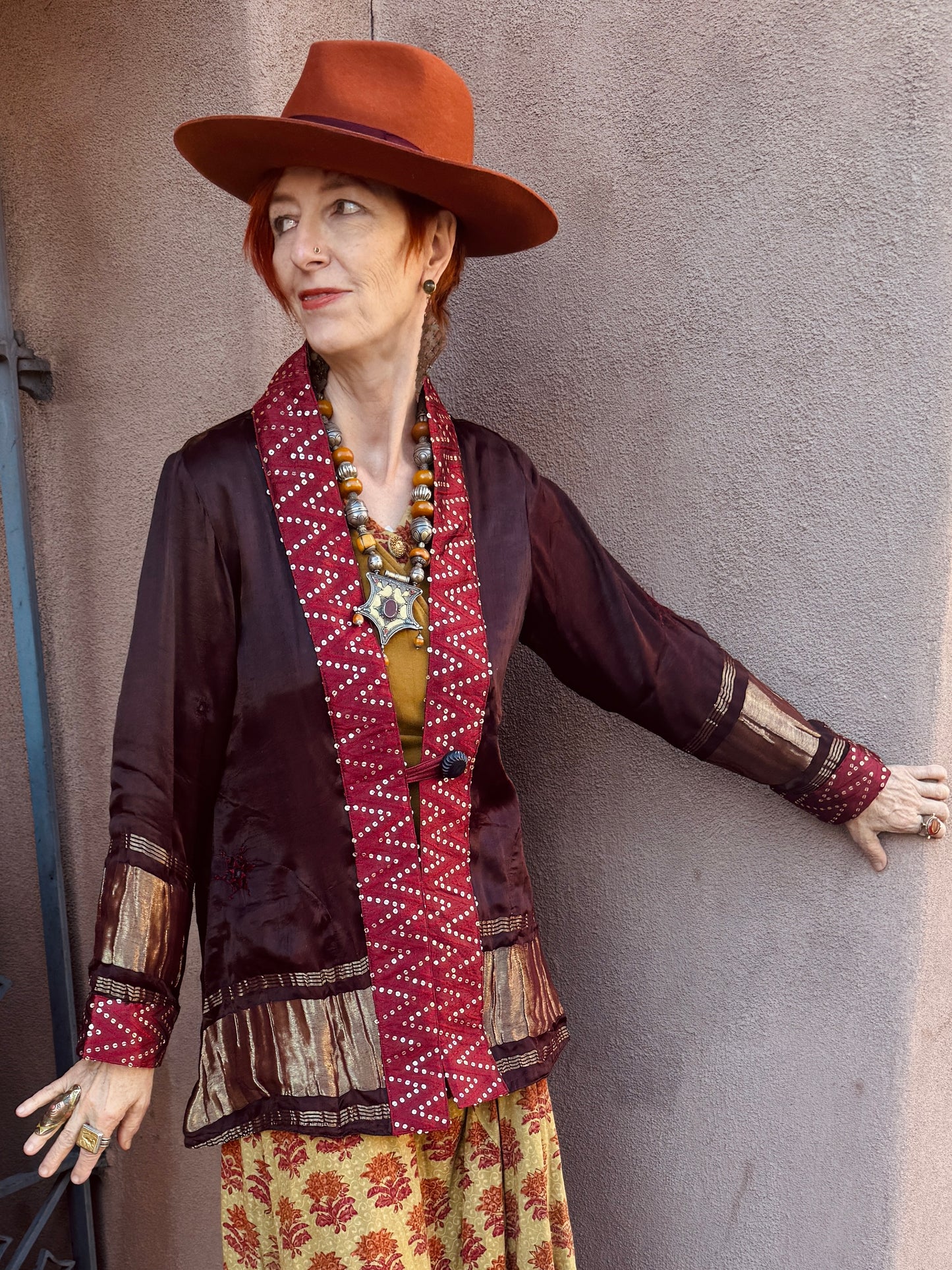 AUBERGINE SWING BLING JACKET