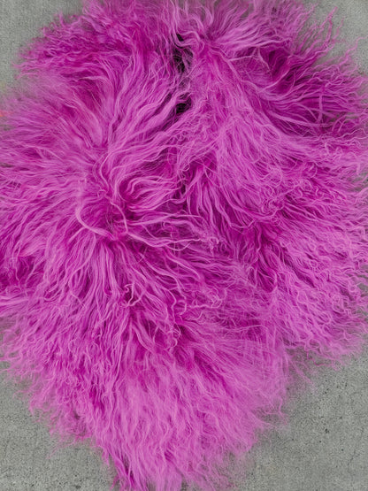 MONGOLIAN LAMB FUR COLLAR