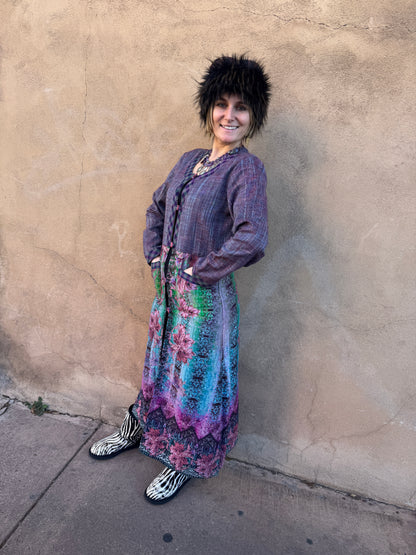 COLLAGE COAT PLUM BERRY