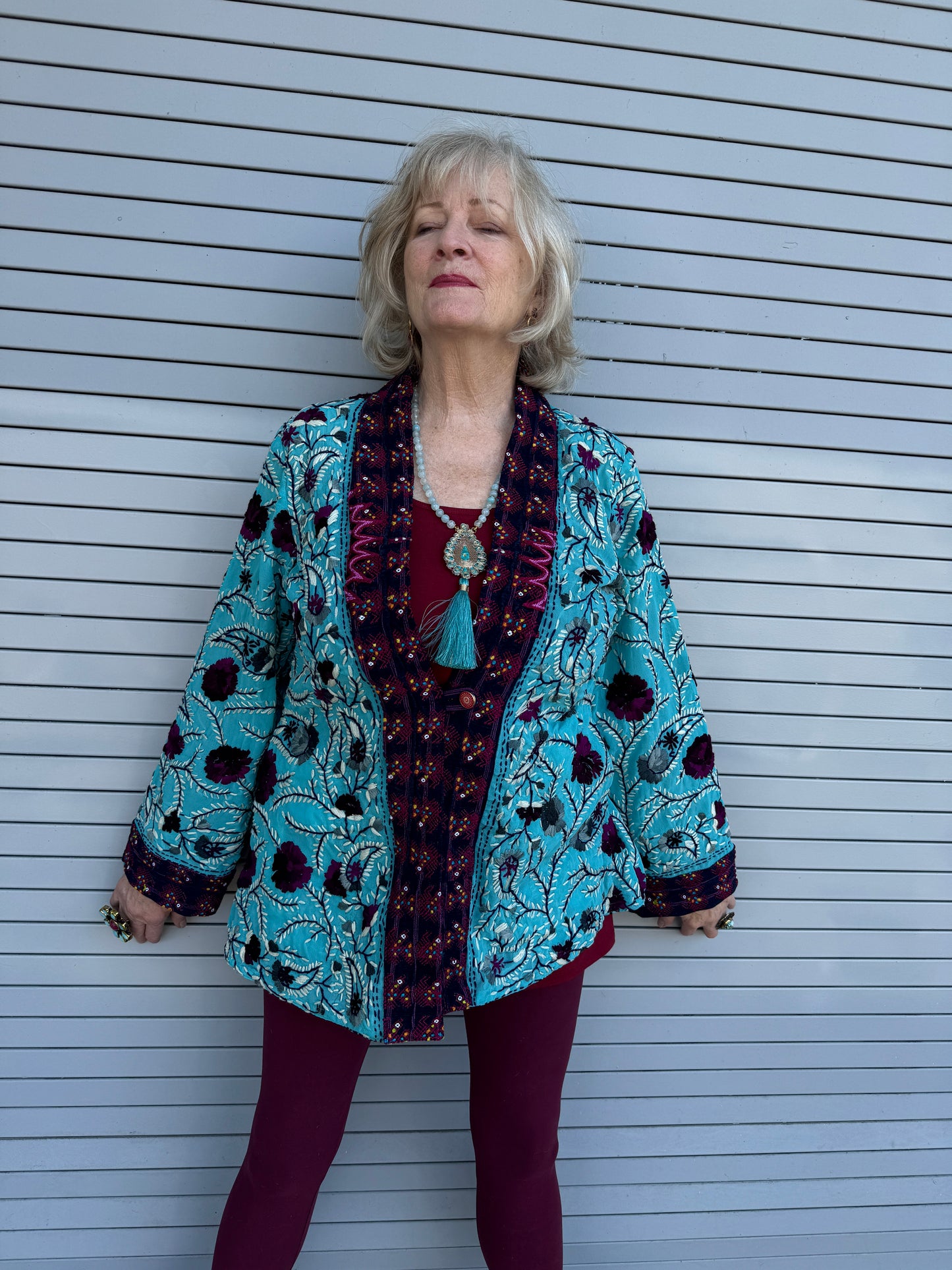 DAYS OF WINE AND ROSES TURQUOISE SKY JACKET