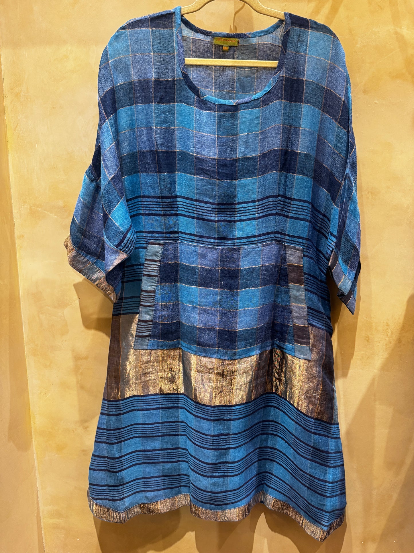 LINEN LINA DRESS HAND LOOMED