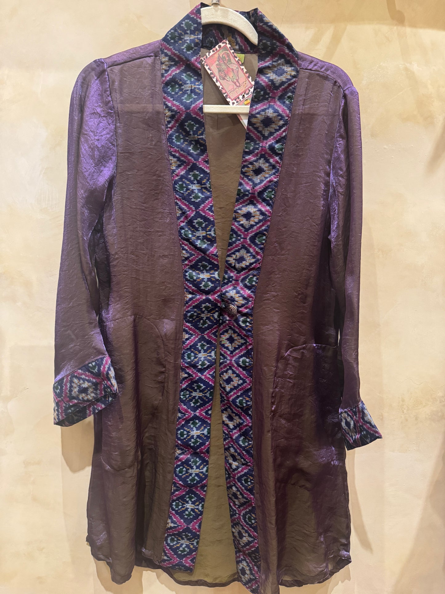 IRRIDESCENT SHIMMER SWING COATS