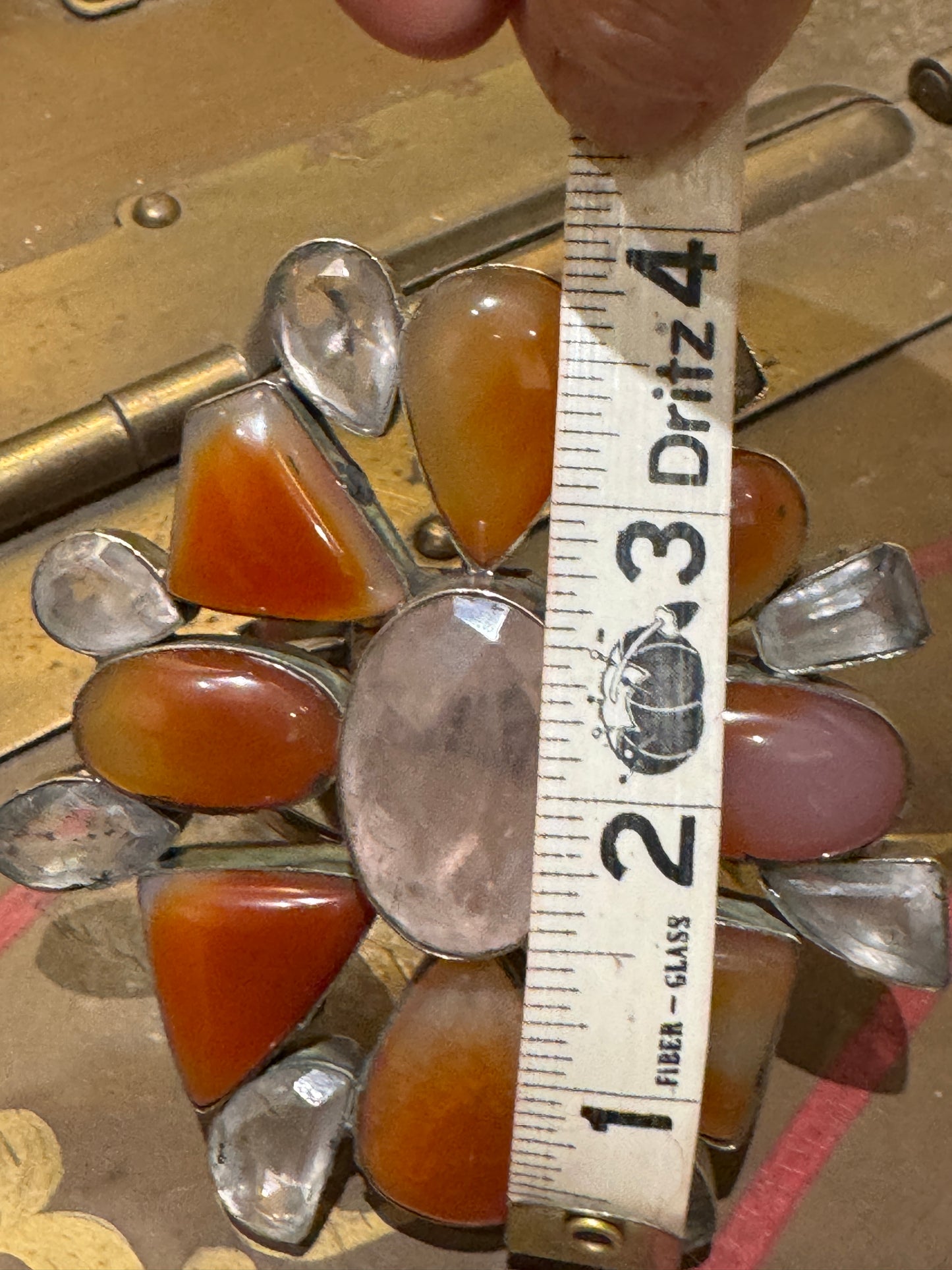 MAMMOTH GEMSTONE MOSAIC CUFFS