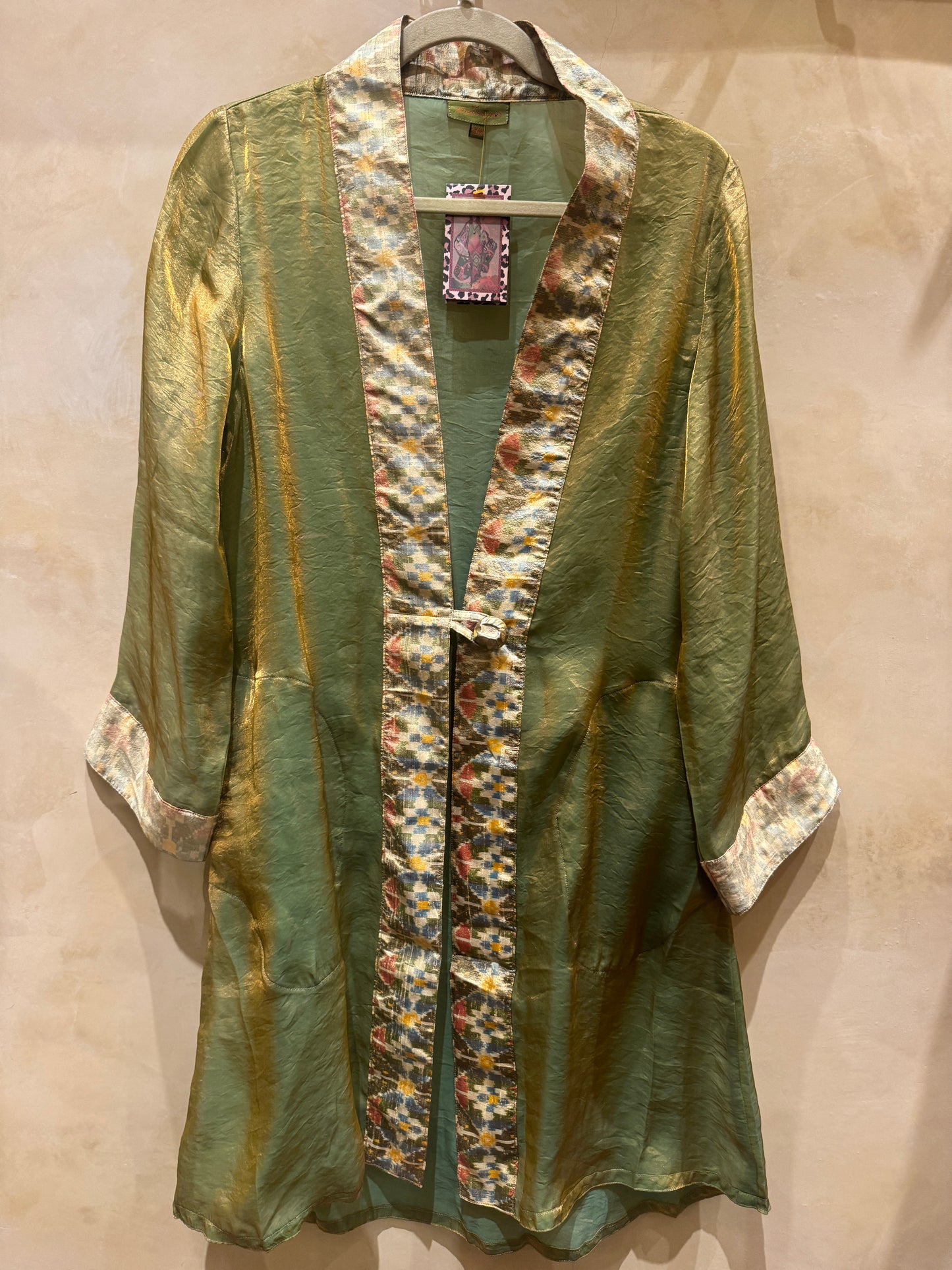 IRRIDESCENT SHIMMER SWING COATS