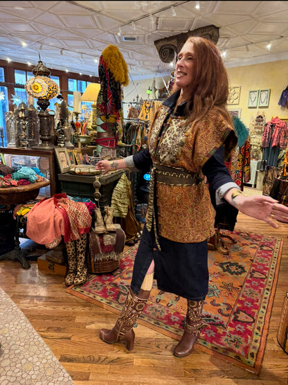 SO VERY KASHMIRI CREWEL UPCYCLED JACKET