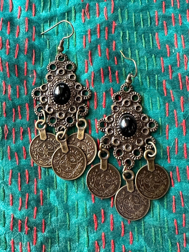 Turkish on sale coin earrings