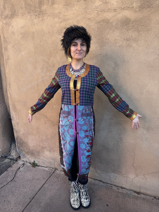 COLLAGE COAT PLUM BERRY