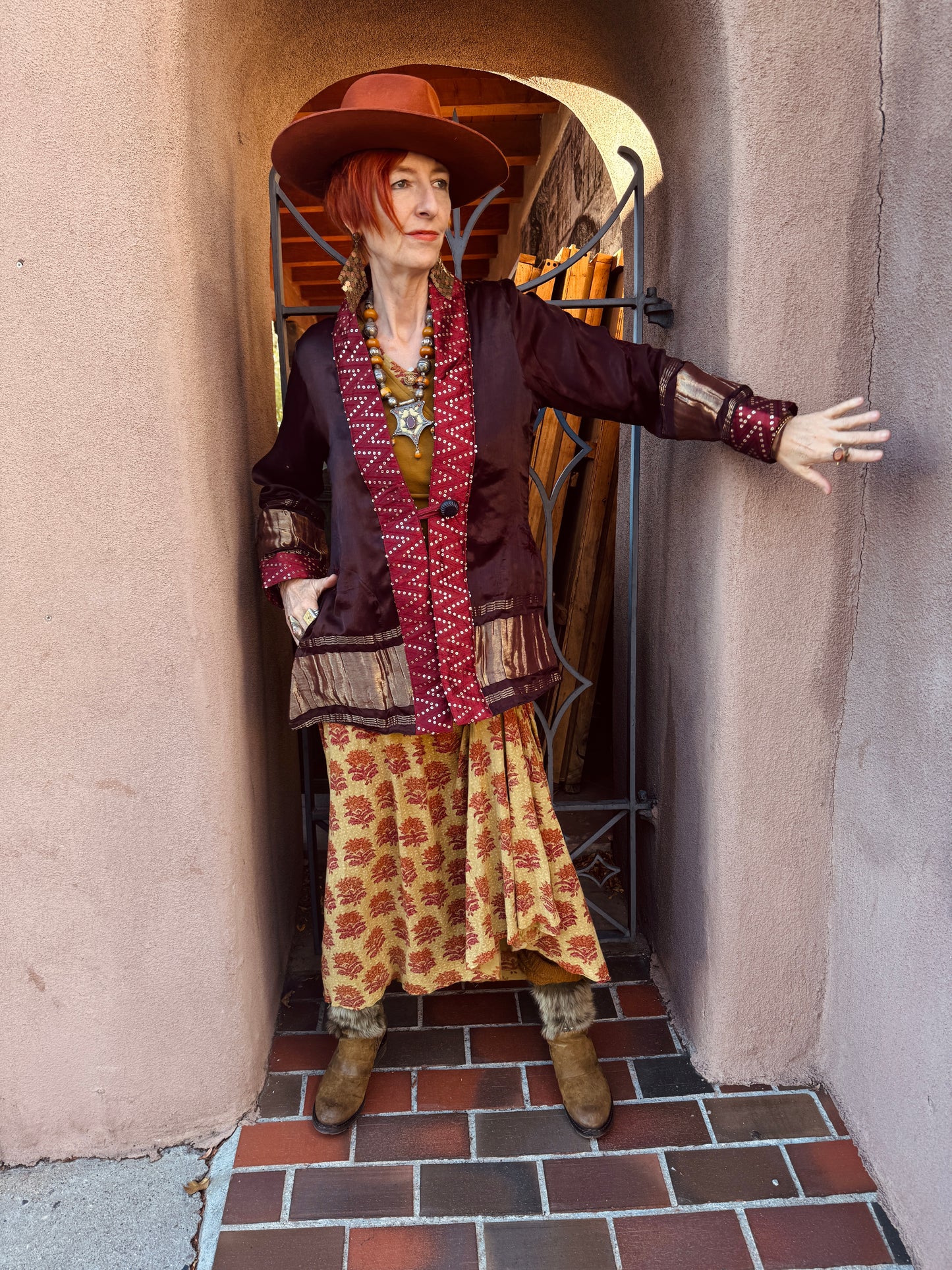 AUBERGINE SWING BLING JACKET