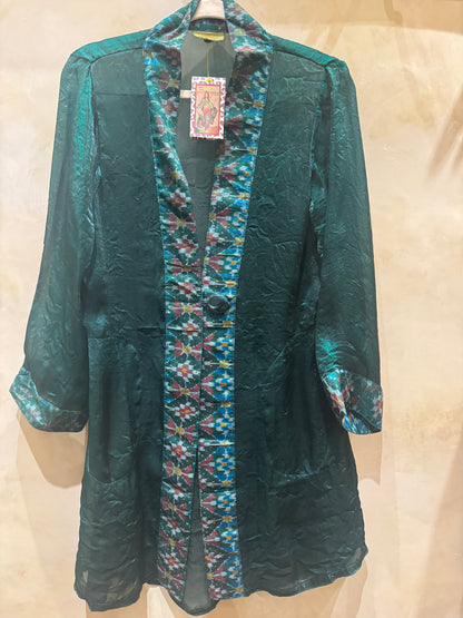 IRRIDESCENT SHIMMER SWING COATS