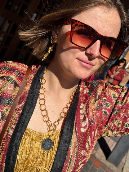 REVERSIBLE QUILTED SILK JACKET FOR ALL SEASONS