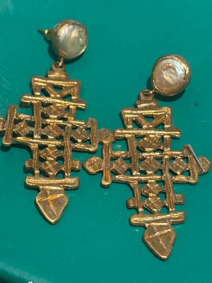 COPTIC CROSS EARRINGS