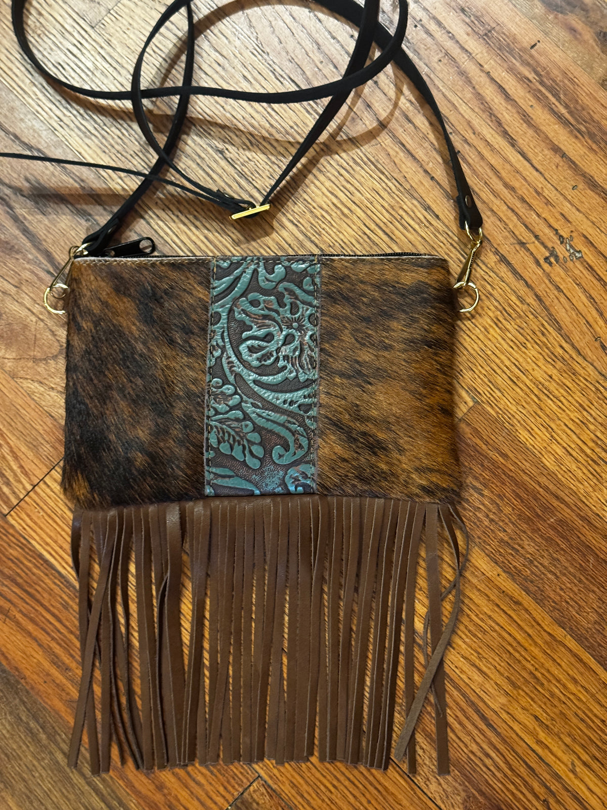 LEOPARD, CROC, FUR LEATHER CROSSBODY FRINGE BAGS