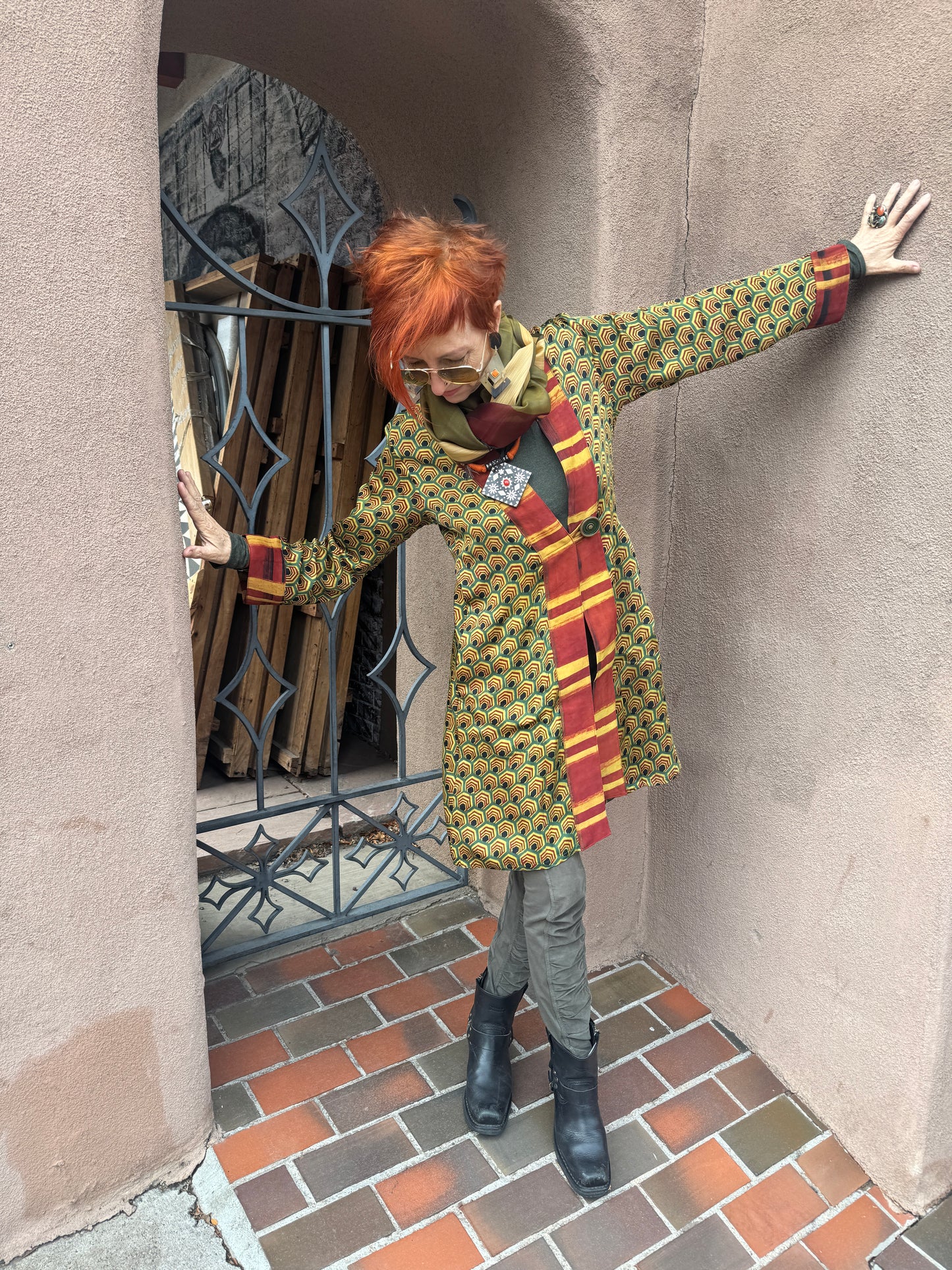 HONEYCOMB SWING COAT