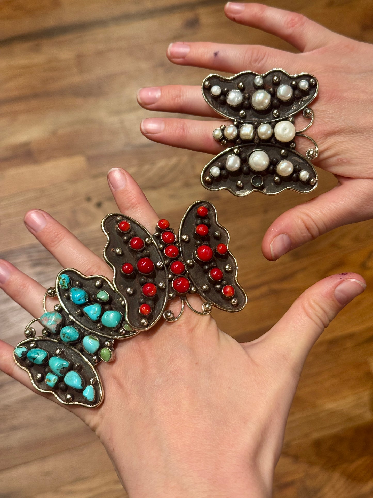 BUTTERFLY GEMSTONE RINGS