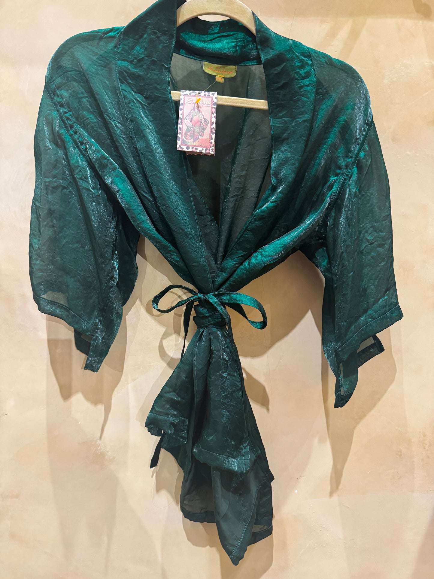 SHIMMER TIE KIMONO