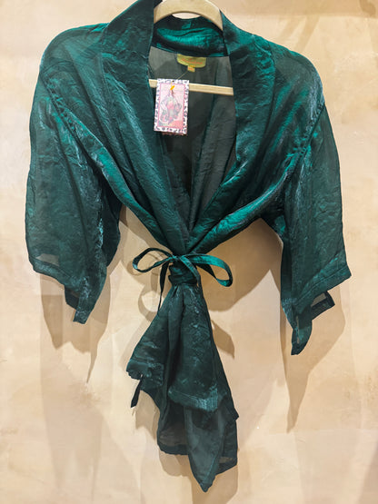 SHIMMER TIE KIMONO