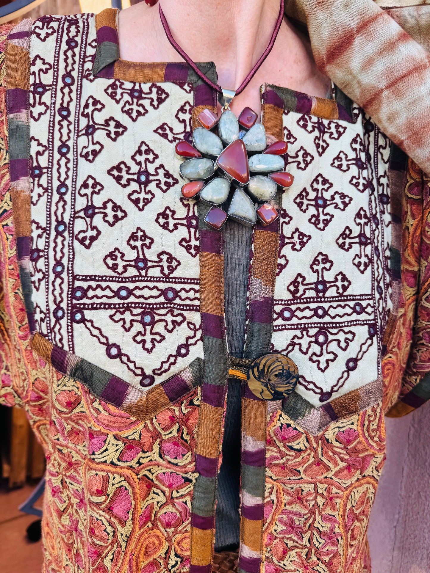 SO VERY KASHMIRI CREWEL UPCYCLED JACKET