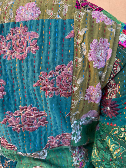 PATCHWORK NEHRU COAT