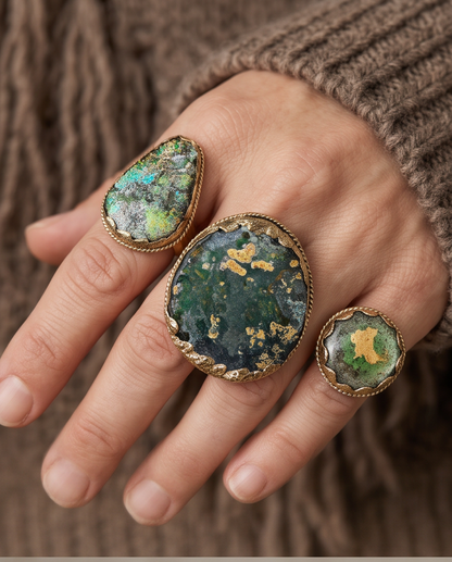 ROMÁN SEA GLASS RINGS