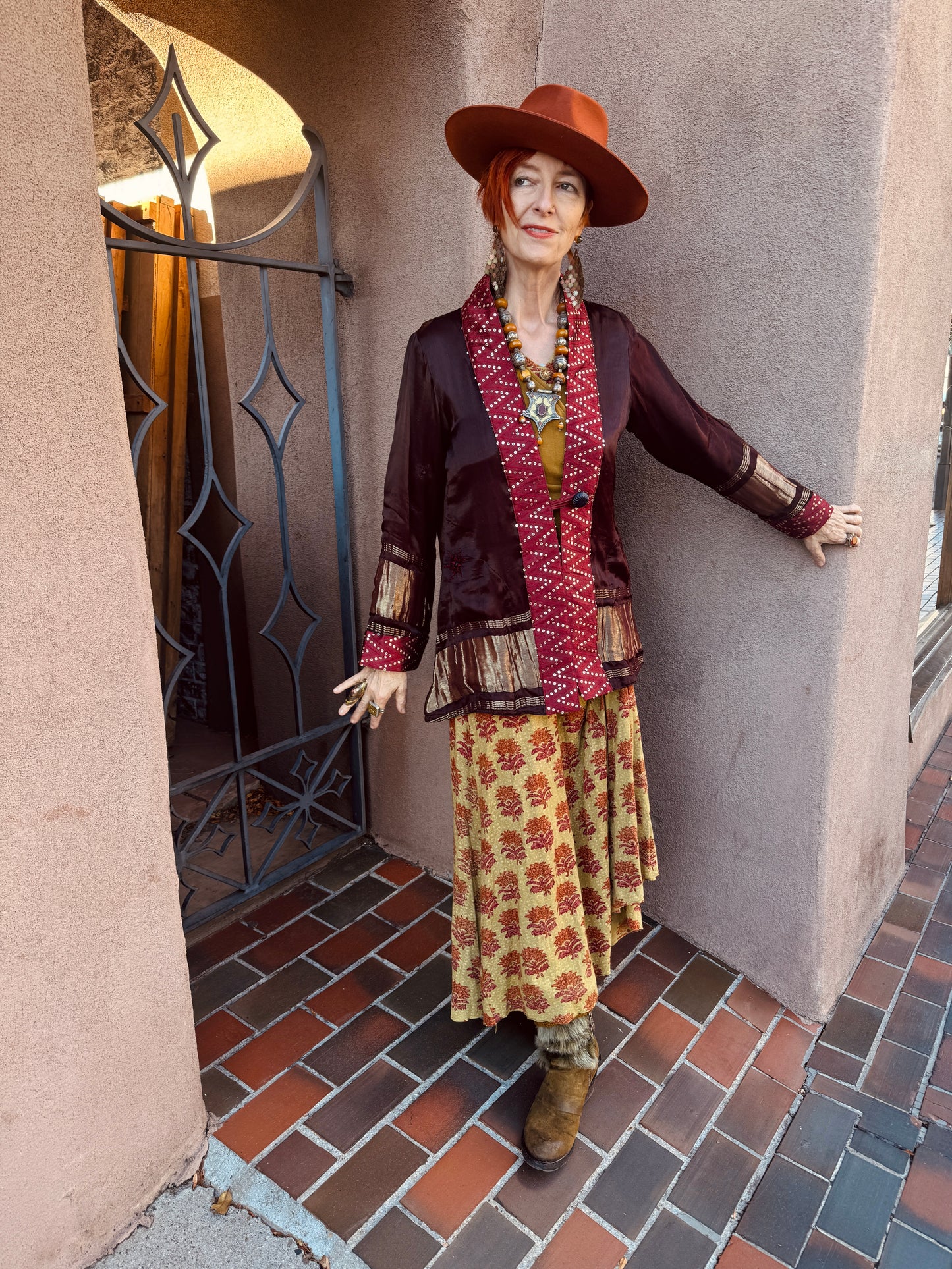 AUBERGINE SWING BLING JACKET