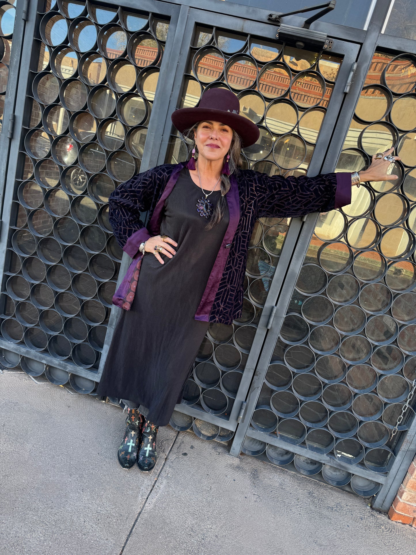 VELUXE MIDNIGHT BLUE SWING JACKET